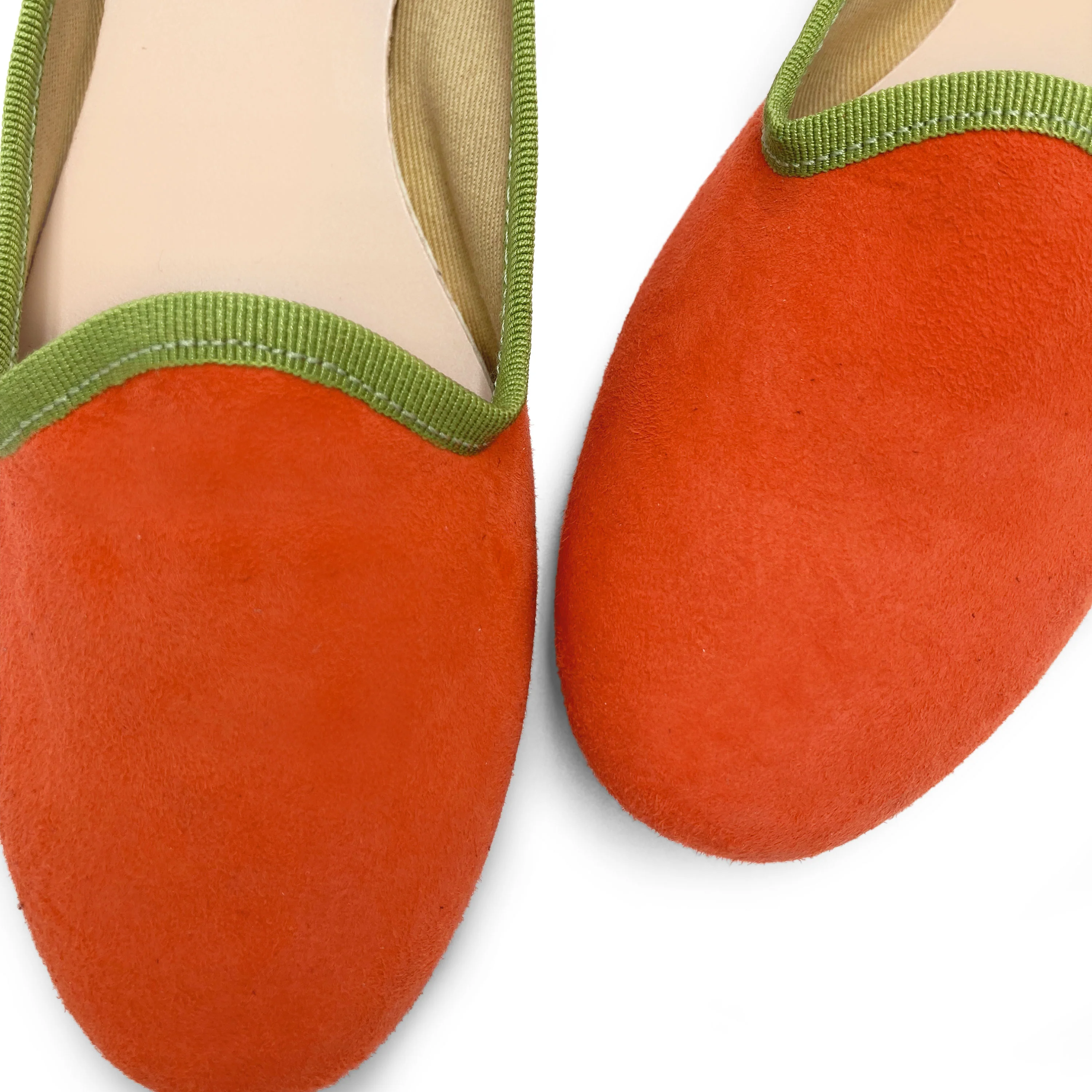 Slippers donna in camoscio arancio - Image 3