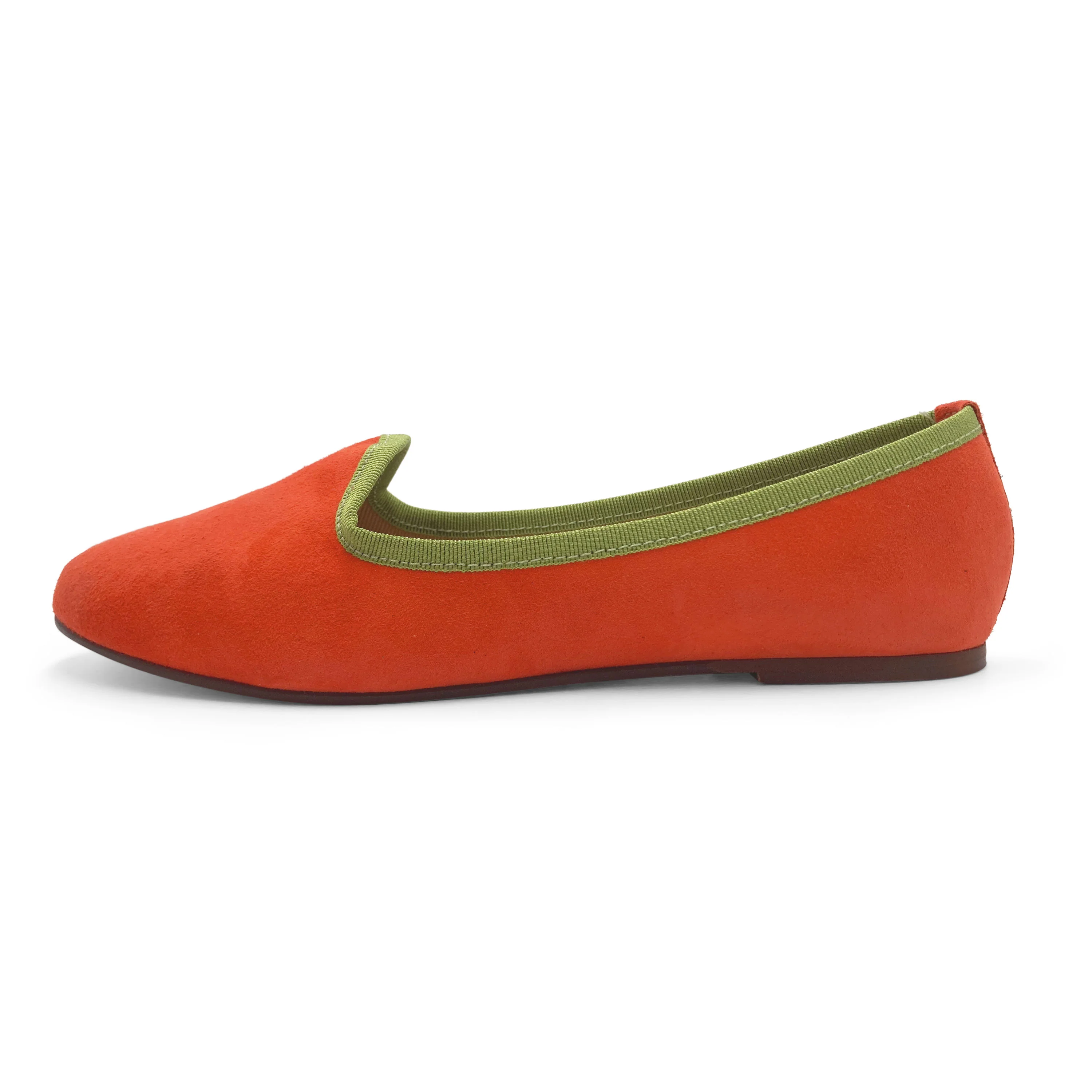 Slippers donna in camoscio arancio - Image 4