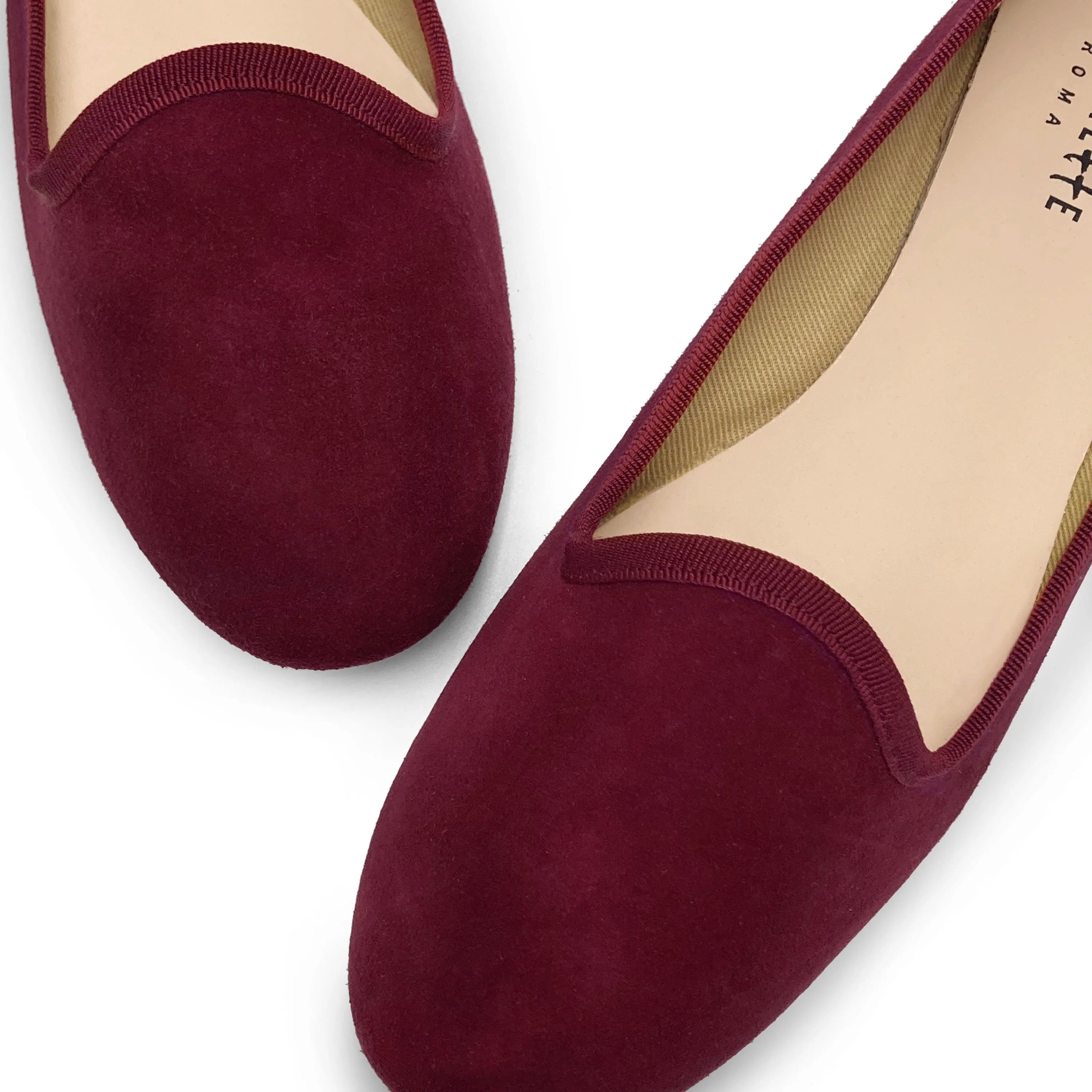 Slippers donna in camoscio bordeaux - Image 3