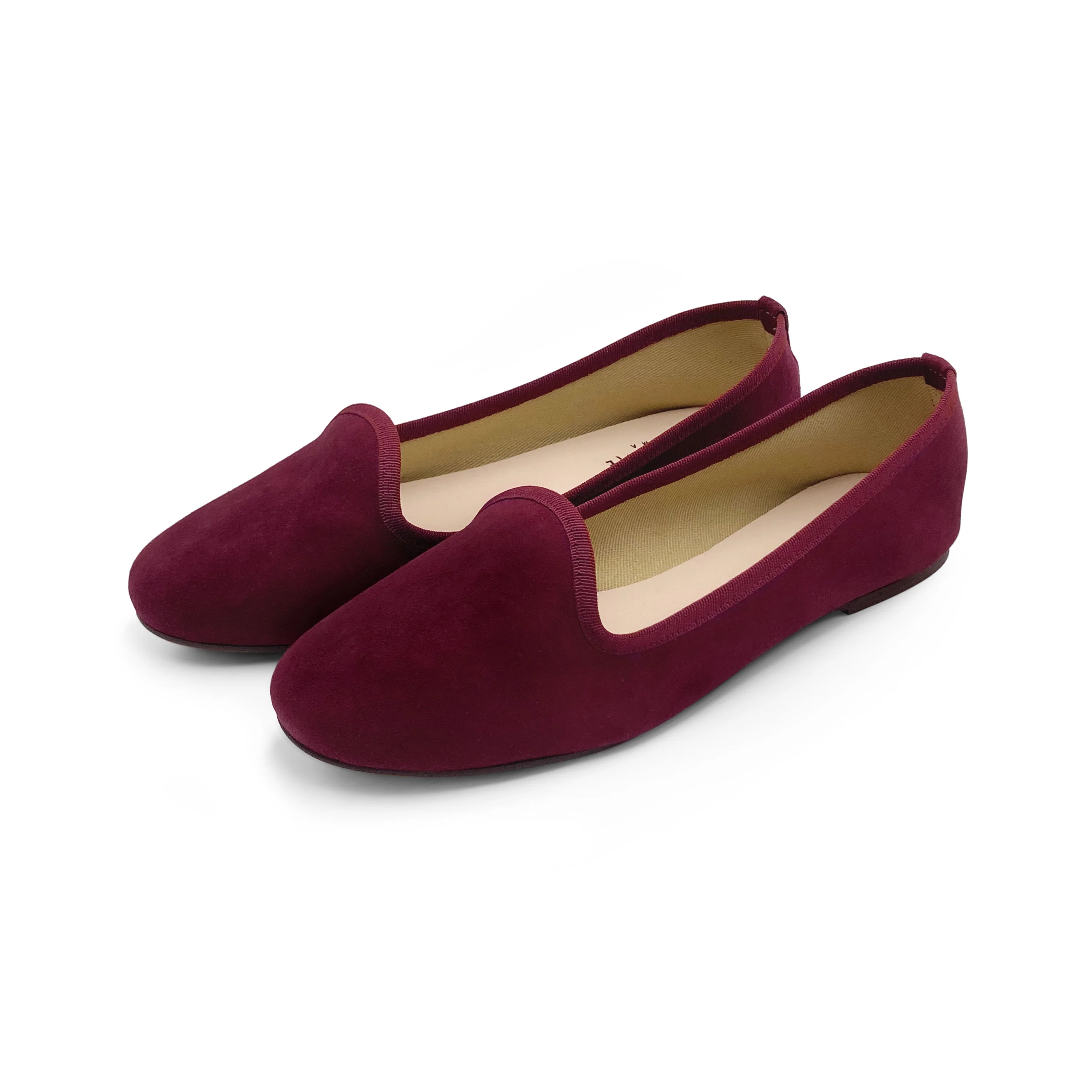 Slippers donna in camoscio bordeaux - Image 4