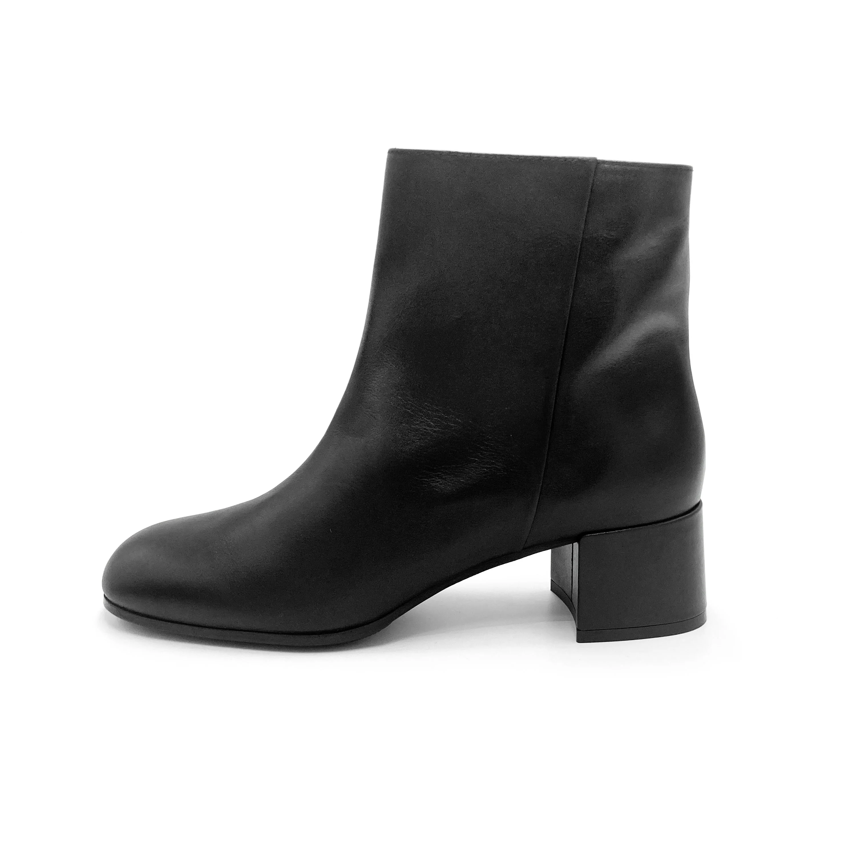Stivaletti neri comodi alla caviglia con tacco - Image 3