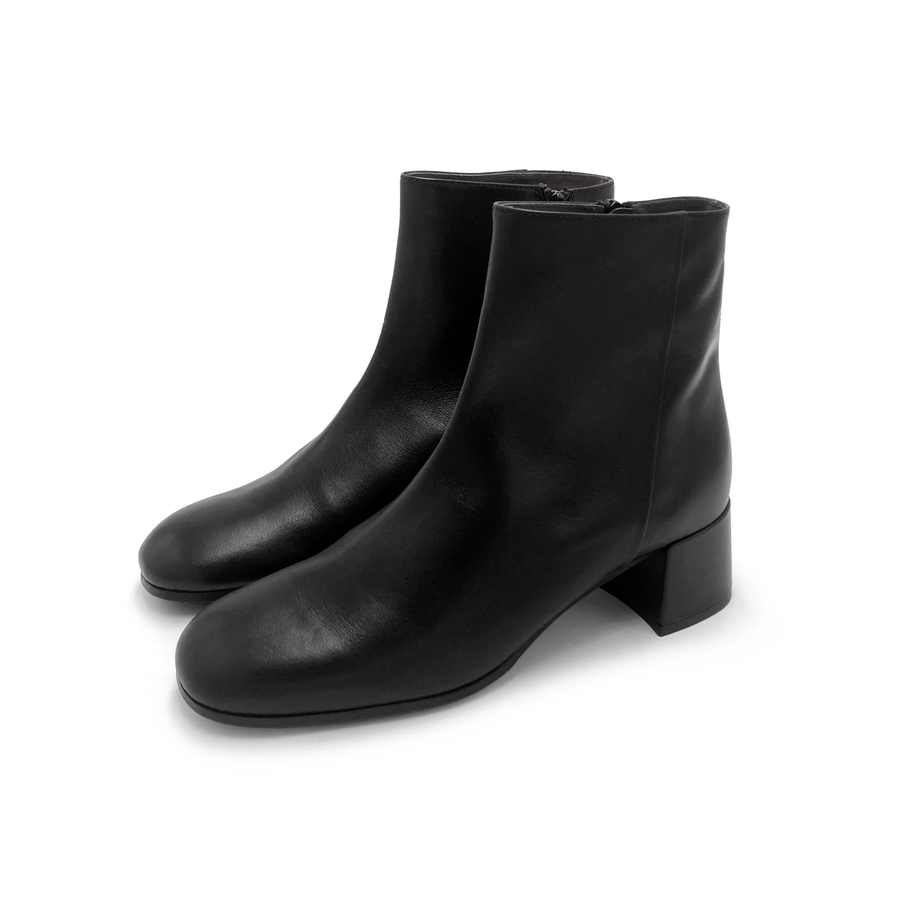 Stivaletti neri comodi alla caviglia con tacco - Image 5