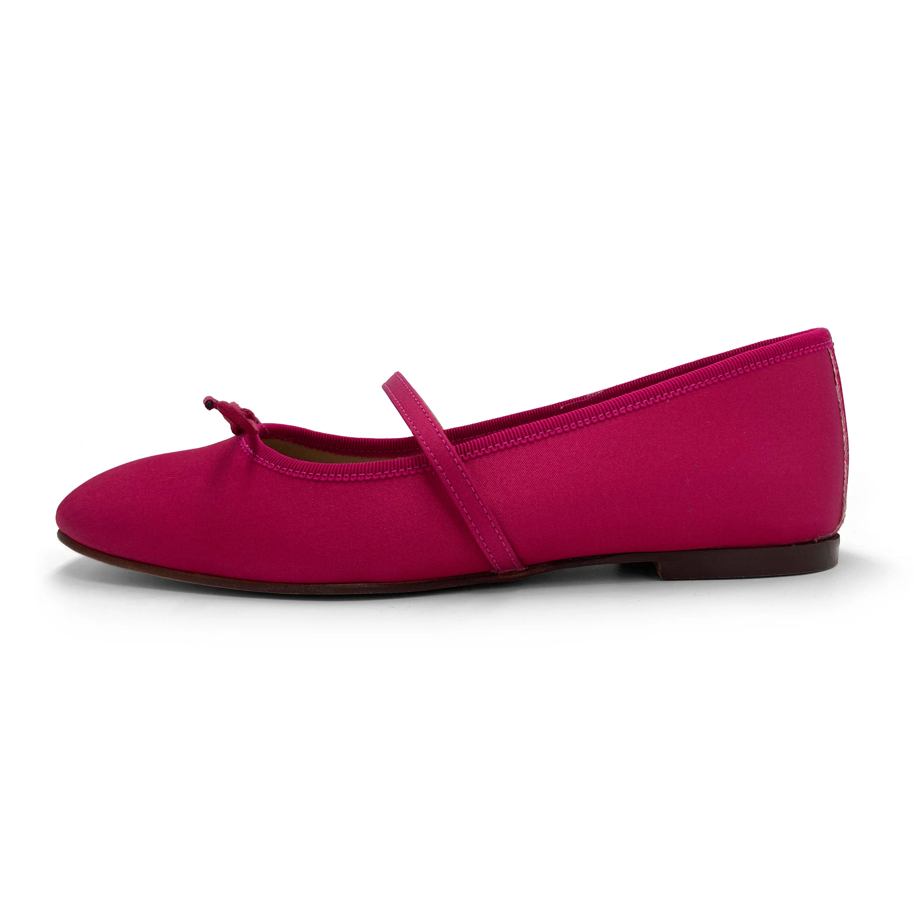 TT Go Green Collection - Ballerine Mary Jane fucsia in raso eco - Image 4