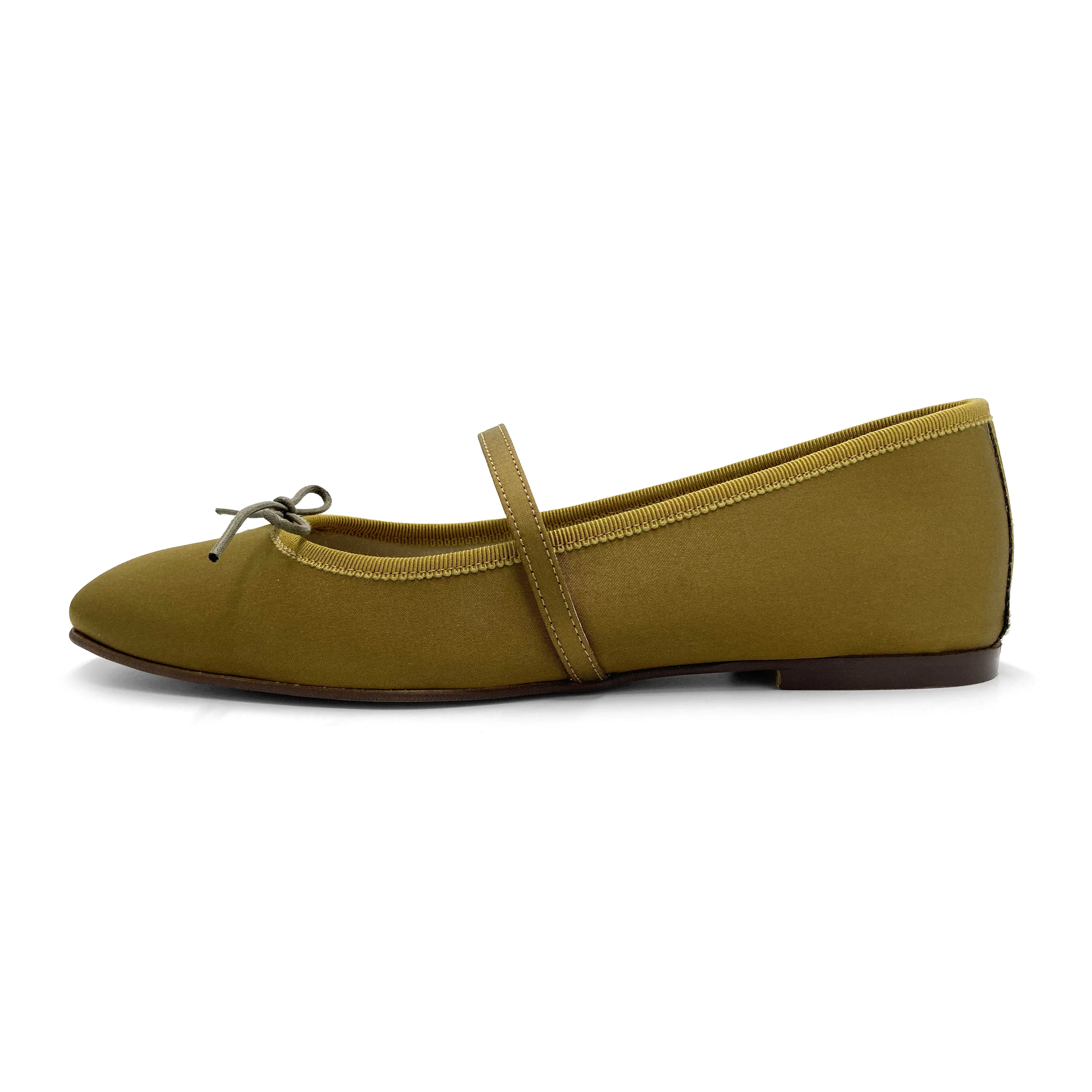 TT Go Green Collection - Ballerine Mary Jane marrone mostrada in raso eco - Image 4